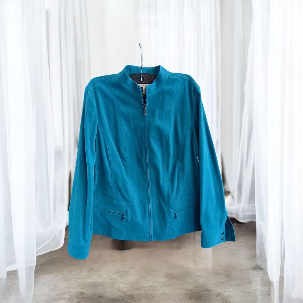 JM Collection Vibrant Blue Jacket